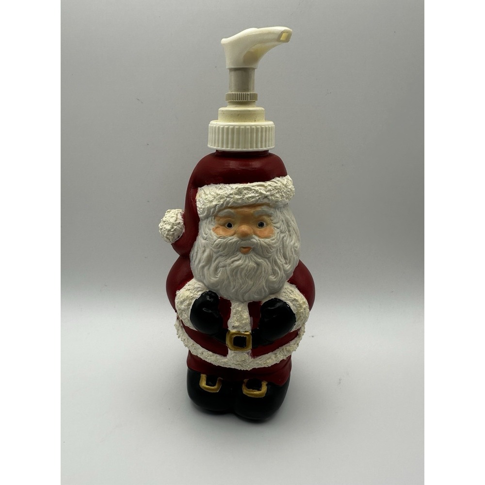 Vintage Hard Plastic Santa Claus Soap Or Lotion Dispenser 1992